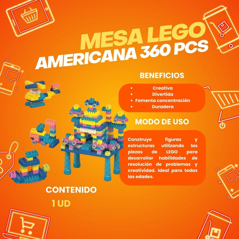 Mesa Lego 300pcs