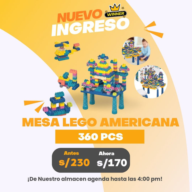 Mesa Lego 300pcs